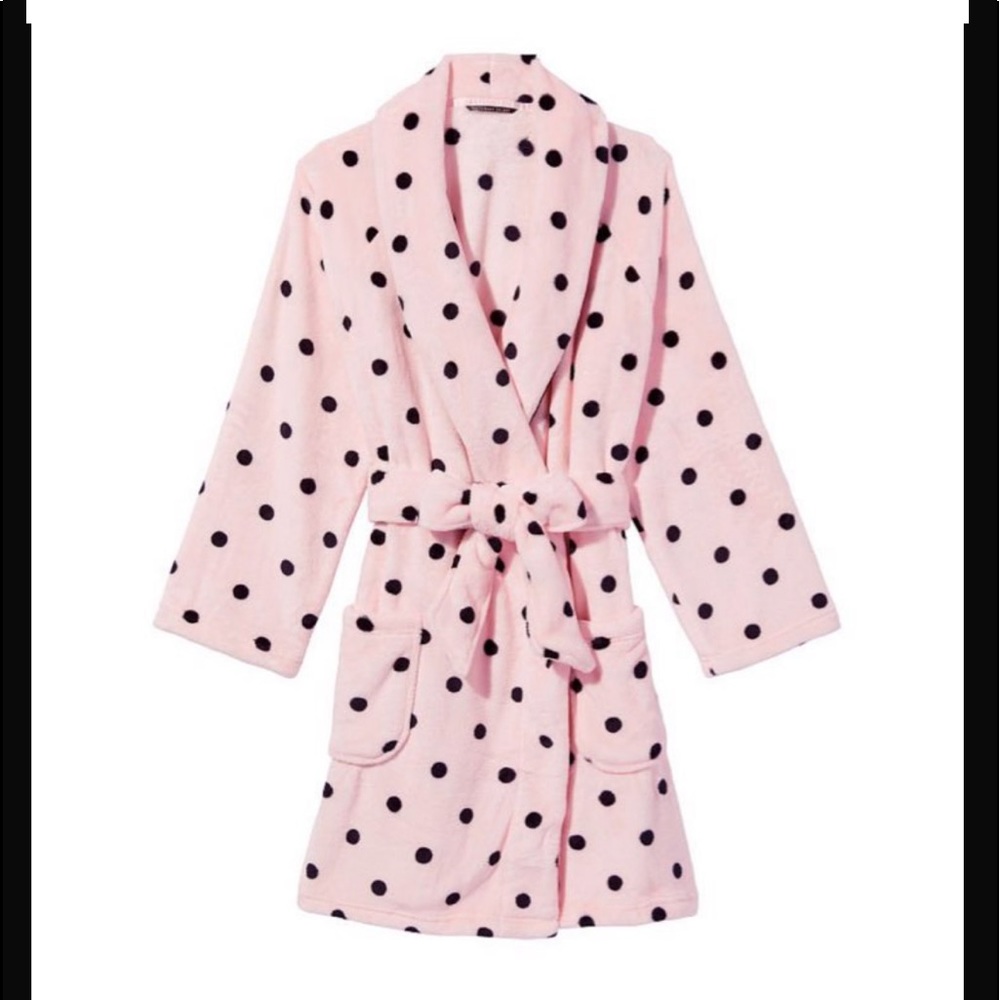 COPY - VICTORIA'S SECRET XS/SM PINK Short Cozy Robe & SM Slippers